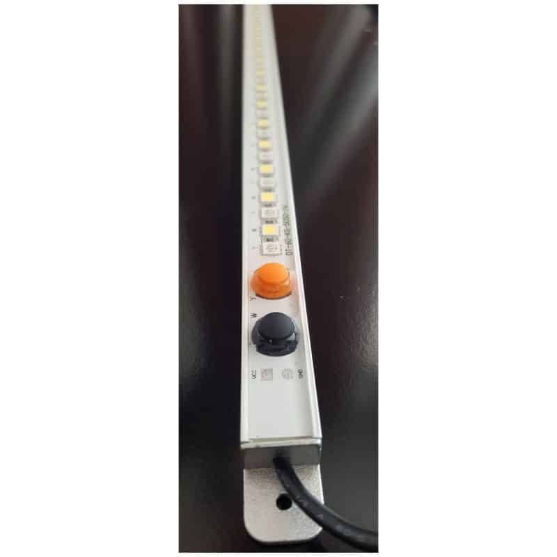 Dual-Colour Waterproof 12v Rigid LED Strip Light 535mm Silver